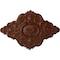 Ekena Millwork Ashford Ceiling Medallion, Hand-Painted Burnished Mahogany Crackle, 42 3/4"W x 28 7/8"H x 1"P CM42X28ASBMC - alternate 1